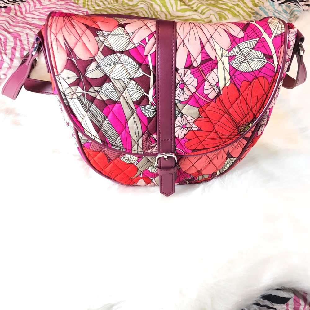 Vera Bradley ‘Slim Saddle Bag’ Crossbody Handbag - Picture 1 of 7